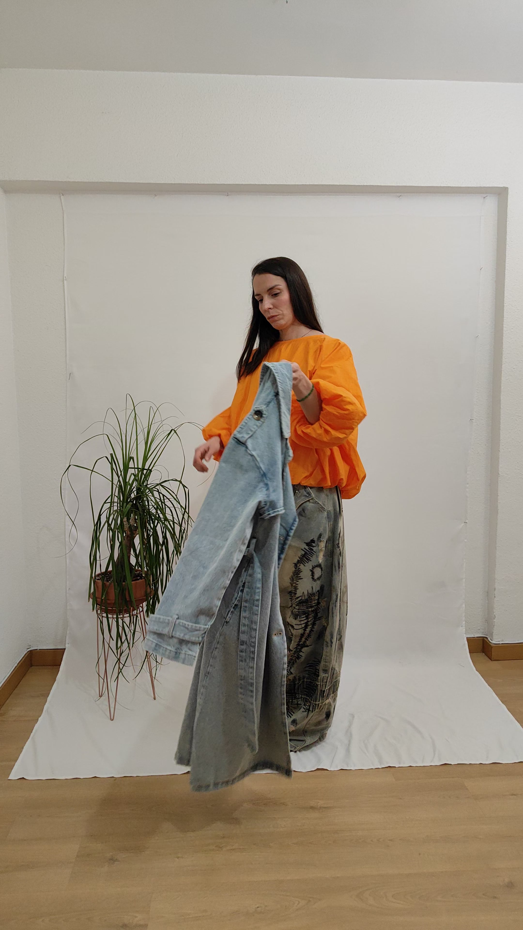 gabardina vaquera 100% algodon de jot_madrid