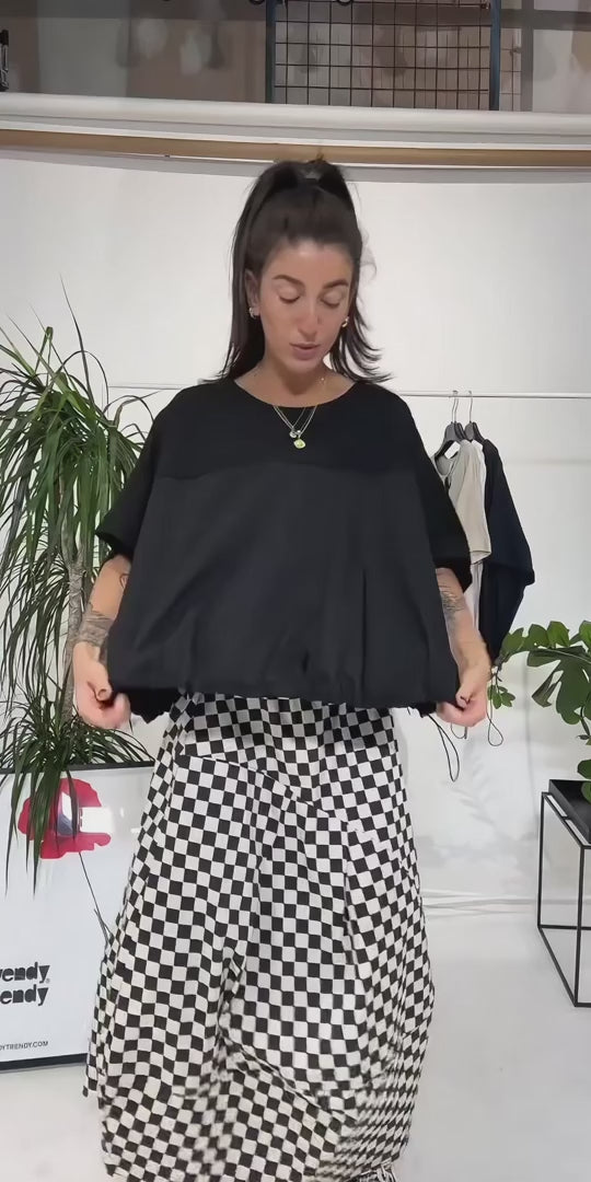Blusa Manga Murciélago Coulisse Ajustable | Wendy Trendy