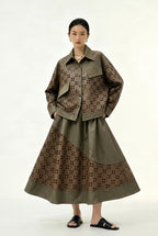 Conjunto de camisa y falda calada Nefelibata