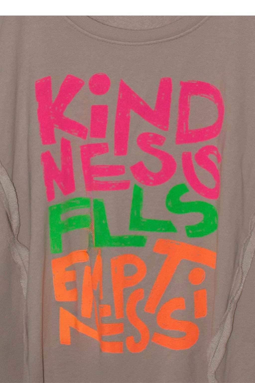 sudaderas de jot_milano con texto fluor en colores naranja verde y gris asimetricas |YOLYKKE