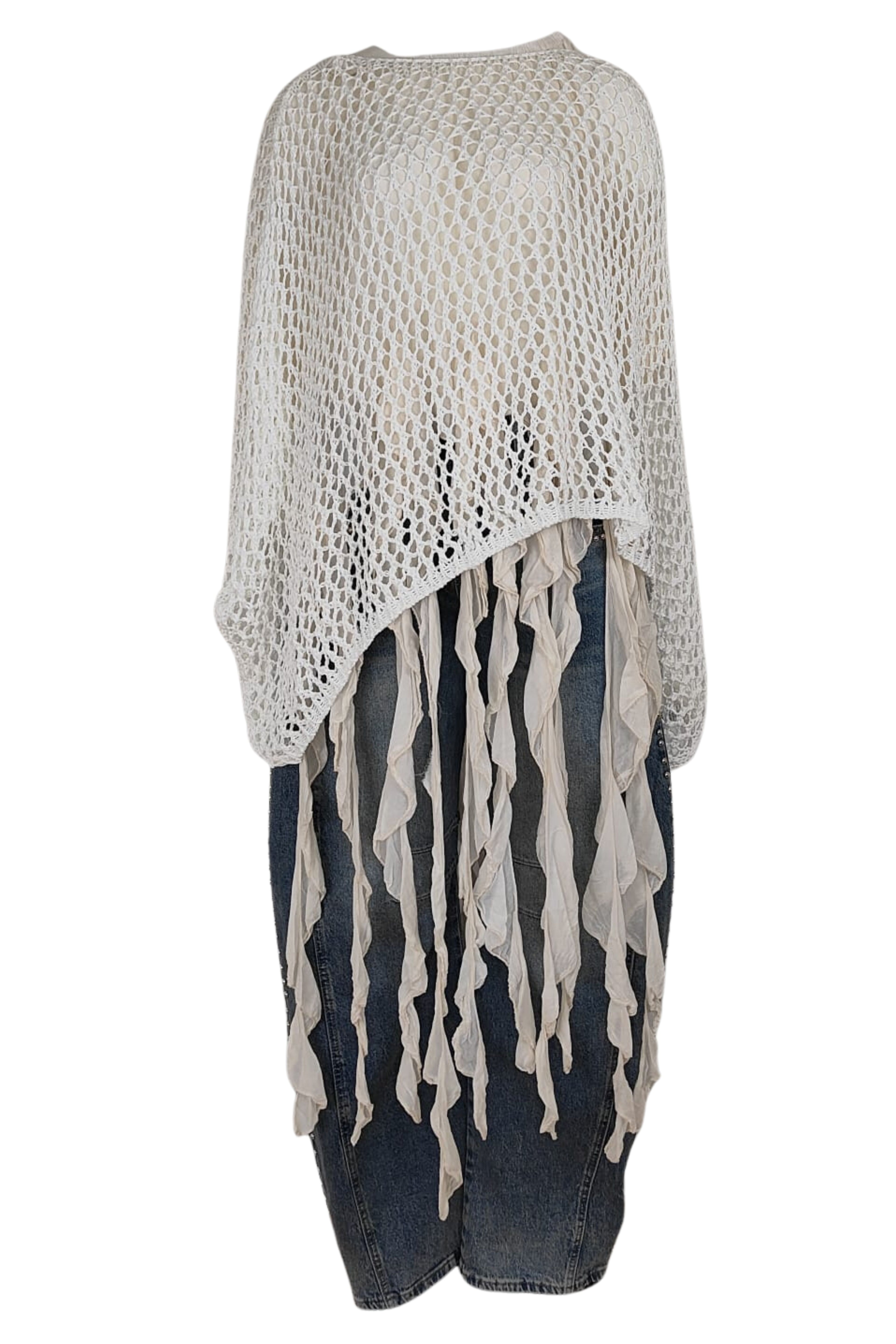 top jot_madrid en crochet blanco