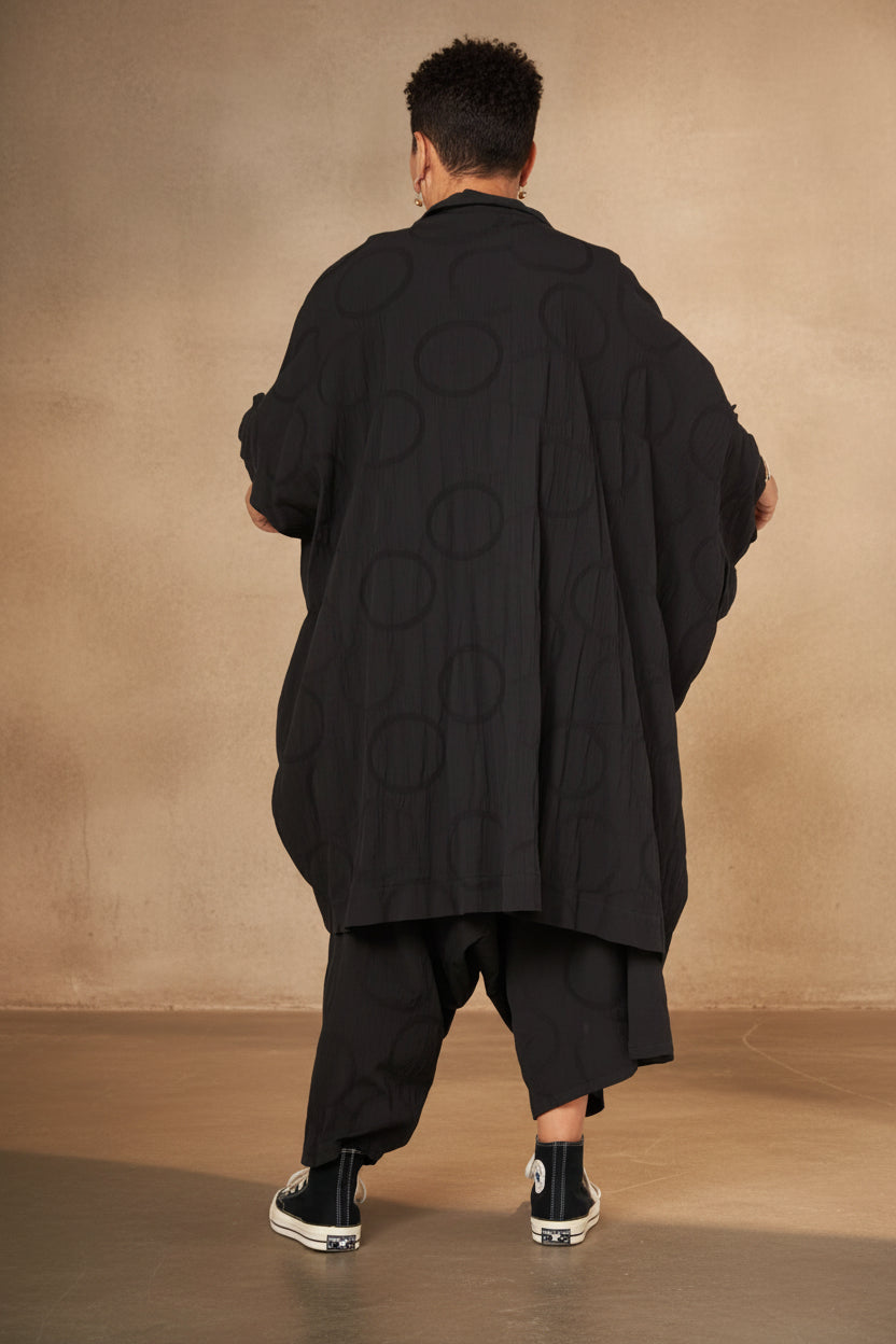 Kimono Wendy Trendy Crush Negro Círculos