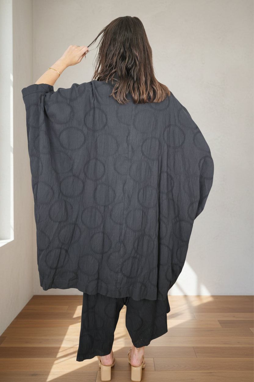 Kimono Wendy Trendy Crush Negro Círculos