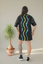 Vestido Camiseta  Lentejuelas Ojo Textos - Jot_Milano