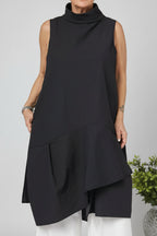 vestido de wendy trendy elegante sin mangas y cuello alto