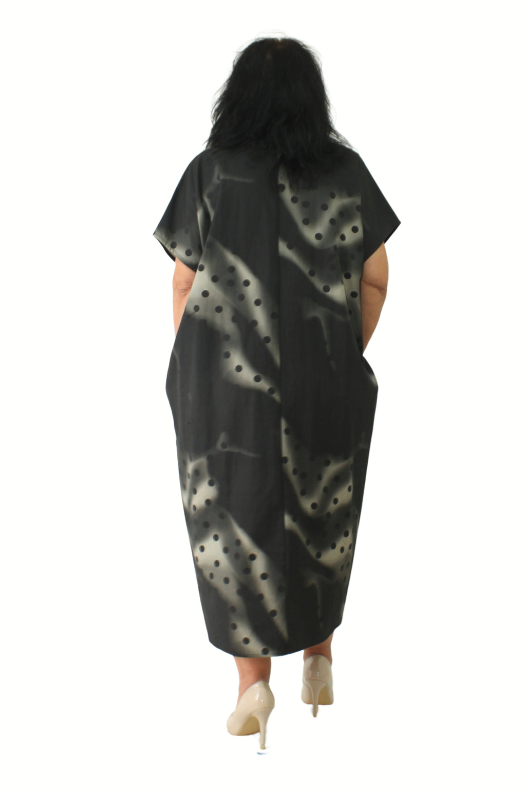 Vestido Oversize Lunares Difuminados Wendy Trendy